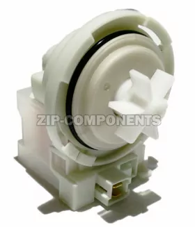 Сливной насос Copreci 30W без улитки, 4 защелки по кругу, фишка вперед Bosch, Siemens 215914