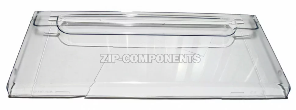 Панель ящика прозрачная 195x430мм холодильника Атлант 774142101100